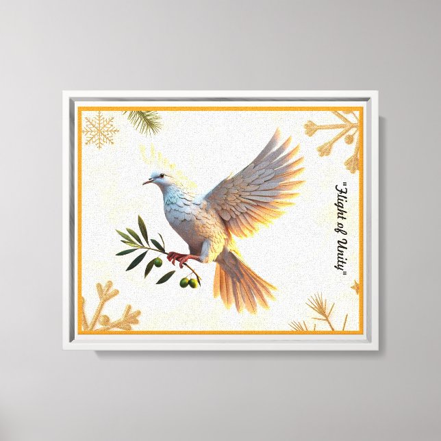 Lienzo "Armonía en vuelo" (Anverso)