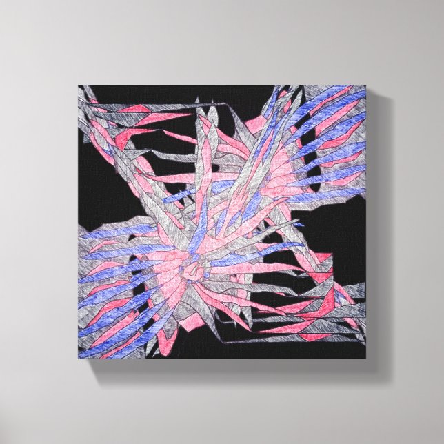 Lienzo Armonía Oculta Abstracta (Anverso)