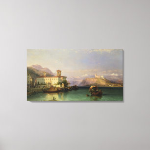 Lienzo Arona y el castillo de Angera, lago Maggiore, 185