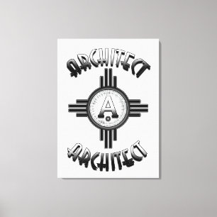 Lienzo Arquitecto Retro - Arquitectos Merch