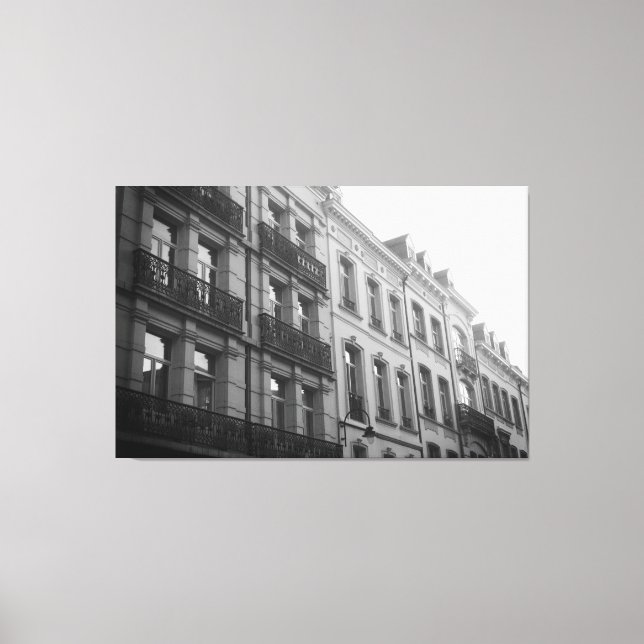 Lienzo Arquitectura de Bruselas (Anverso)