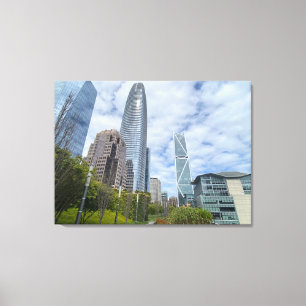 Lienzo Arquitectura en la nube de San Francisco