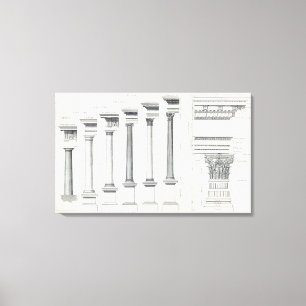 Lienzo Arquitectura I: Órdenes de la arquitectura