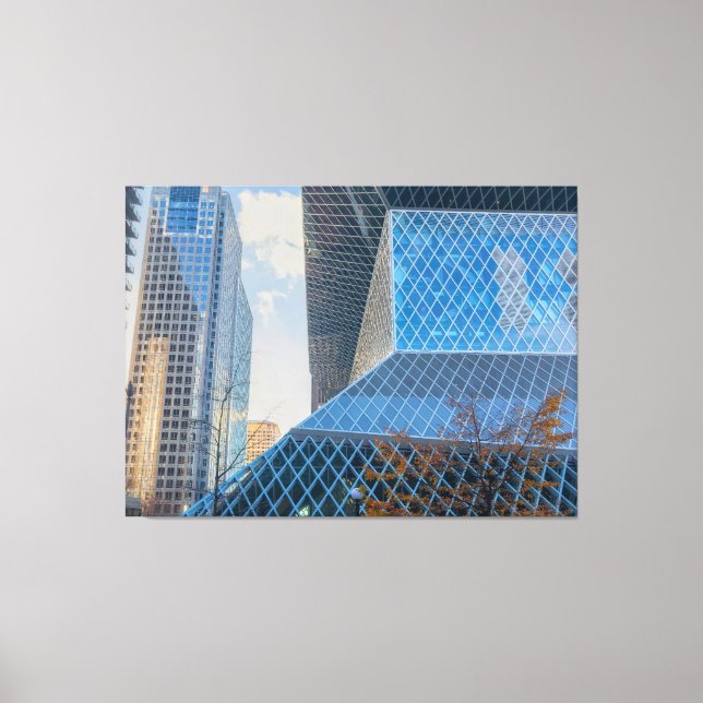 Lienzo Arquitectura moderna de Seattle (Anverso)