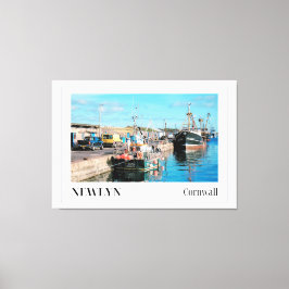 Lienzo Arrastreros pesqueros en el puerto de Newlyn, Corn