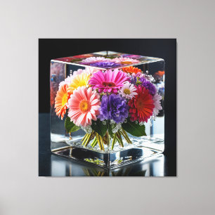 Lienzo Arreglo Floral Vibrante