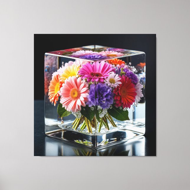 Lienzo Arreglo Floral Vibrante (Anverso)