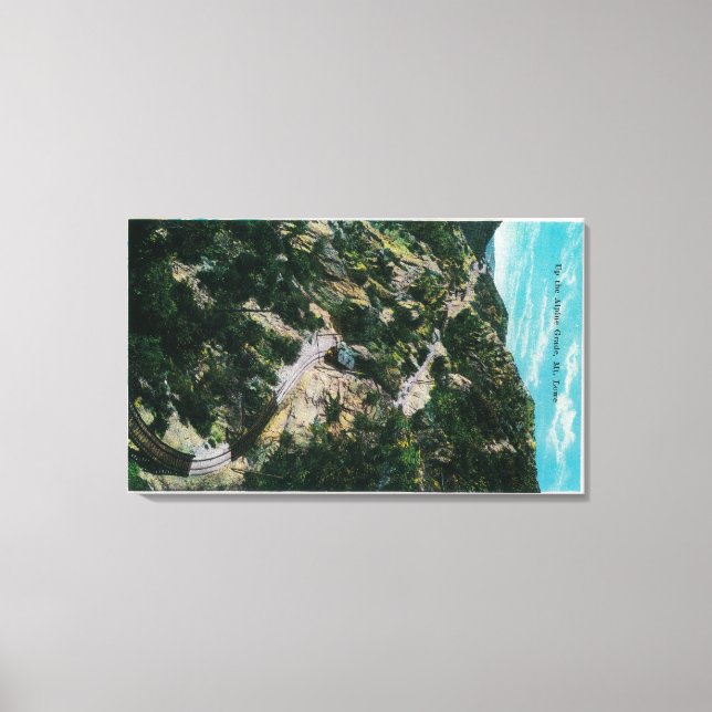 Lienzo Arriba del Grado Alpino, Monte LoweMt. Lowe, CA (Anverso)