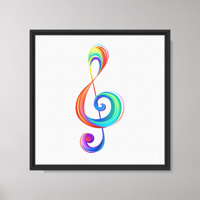 Lienzo Arroyo arcoiris estratificado (Anverso)