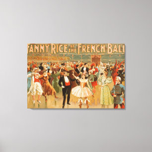 Lienzo Arroz de Fanny en el Theatrical francés de la bol