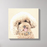 Arroz de juguete en miniatura de perro crema marró