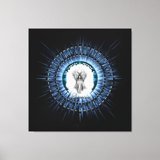 Lienzo Arsencia Ethereal Silver Light Fractal Art (Anverso)