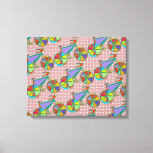Lienzo art color bike decor wall
