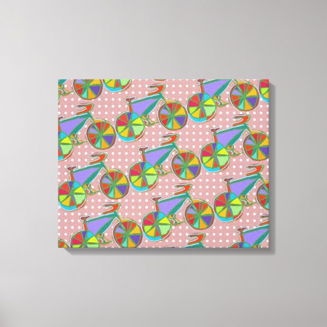 Lienzo art color bike decor wall (Anverso)