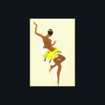 Lienzo Art Deco | Trueno negro por Paul Colin<br><div class="desc">Impresión vintage Art Deco de la bailarina Josephine Baker, titulada "Black Thunder" (Trueno negro) por el artista Paul Colin (1892-1985). Mezclando el negocio con el placer, Josephine Baker y su animador de Jazz lograron un gran éxito en la Edad de Jazz de París de los años 20. Colin, amante y...</div>