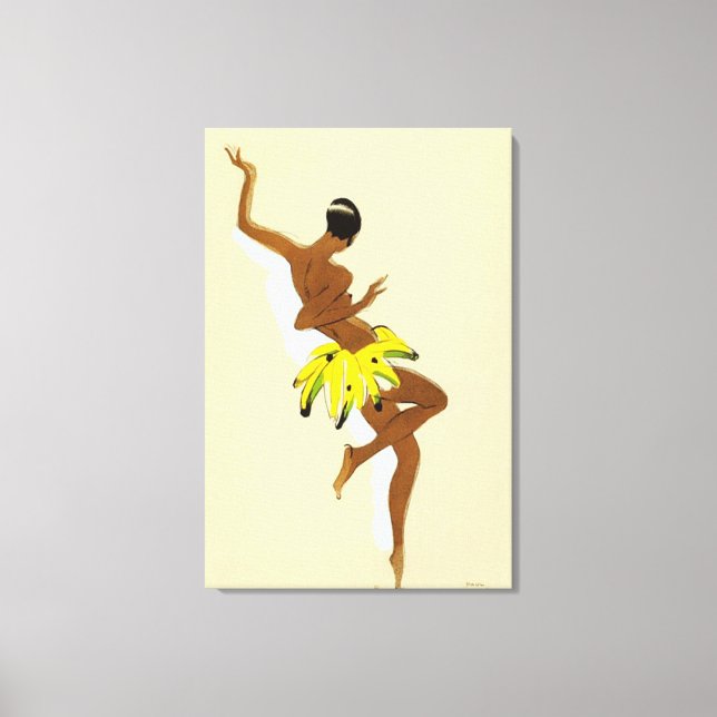 Lienzo Art Deco | Trueno negro por Paul Colin (Anverso)