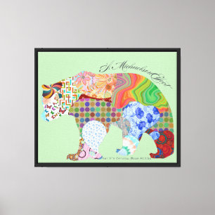 Lienzo Art It's Official Bear #033a - Un efecto Michaelso