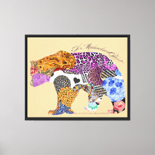 Lienzo Art It's Official Bear #033c - Un efecto Michaelso