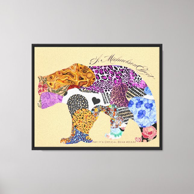 Lienzo Art It's Official Bear #033c - Un efecto Michaelso (Anverso)
