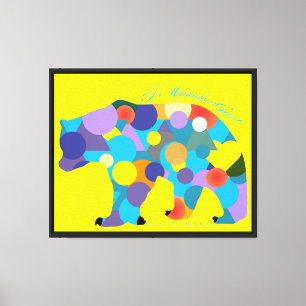 Lienzo Art It's Official Bear #033f - A MichaelsonEffect
