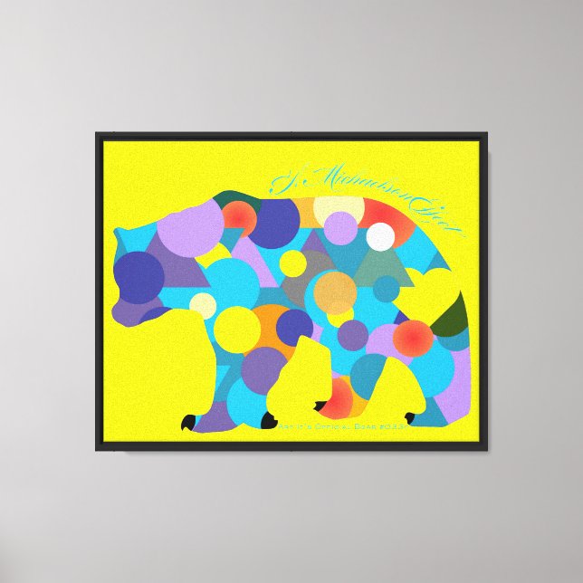Lienzo Art It's Official Bear #033f - A MichaelsonEffect (Anverso)