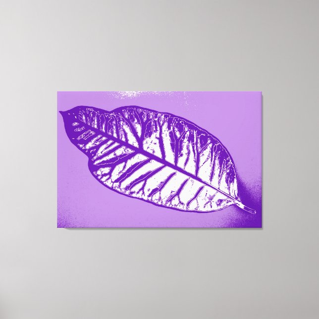 Lienzo Art Leaf Purple Autumn (Anverso)