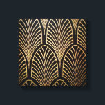 Lienzo Art Nouveau, art deco, patrón de ventilador, bronc<br><div class="desc">Art Nouveau,  art deco,  ventilador patrón,  bronce,  dorado,  negro,  moda,  elegante,  vintage,  belle époque, </div>