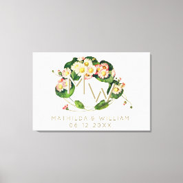 Lienzo Art Nouveau Daisies fue un monograma para personal