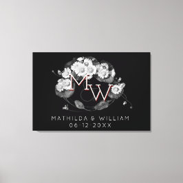 Lienzo Art Nouveau Daisies fue un monograma para personal