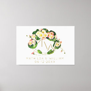 Lienzo Art Nouveau Daisies fue un monograma para personal