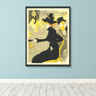 Lienzo Art Nouveau, Divan Japonais de Toulouse Lautrec