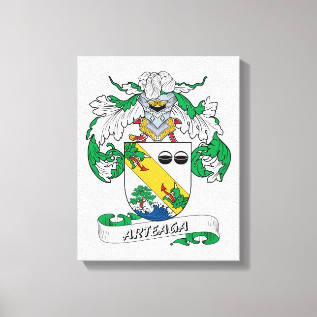 Lienzo Arteaga Family Crest (Anverso)