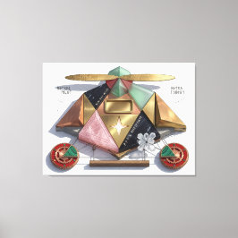 Lienzo Artefacto Proun: La Geometría del Piloto Astral