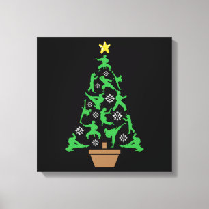 Lienzo Artes Marciales Femeninas - Árbol de Navidad de Ka