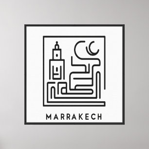 Lienzo Artful Marrakech: El Alma de Marruecos 1
