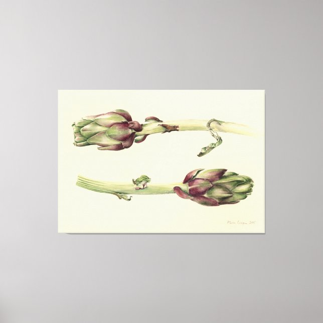 Lienzo Artichokes 2005 (Anverso)