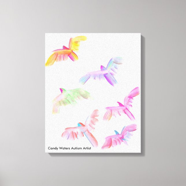 Lienzo Artista de autismo Candy Waters (Anverso)