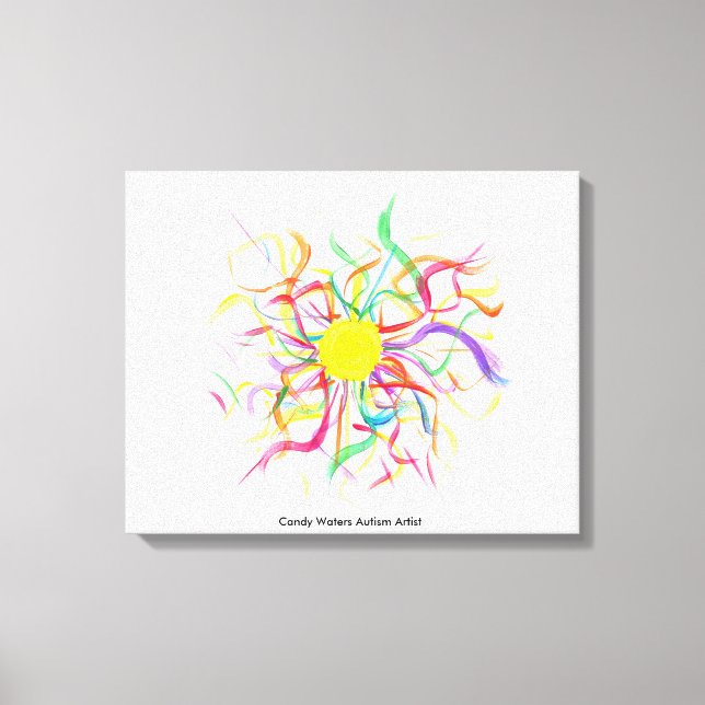 Lienzo Artista de autismo Candy Waters (Anverso)