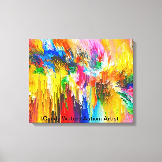 Lienzo Artista de autismo Candy Waters (Anverso)