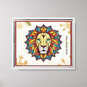 Lienzo "Artista de leones desatado"