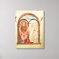Arundel 155 f.133 Monjes de Christchurch, Canterbu