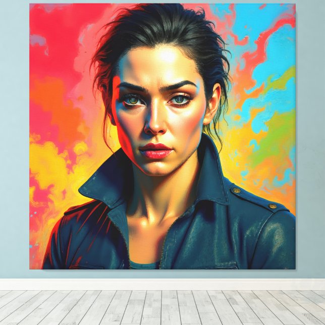 Lienzo AS 15000 – “Sofia” - Vigilante (Insitu (piso de madera))