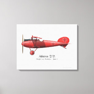 Lienzo As de vuelo rojo de barón Manfred von Richthofen