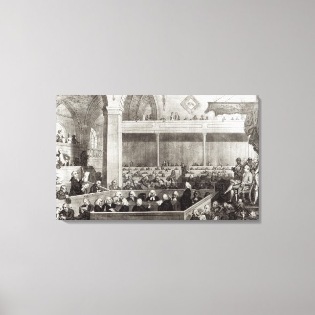 Lienzo Asamblea General del Kirk de Escocia (Anverso)