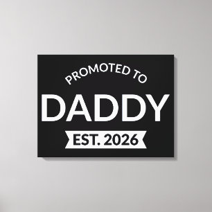 Lienzo Ascendido a Papá Est. 2026 II