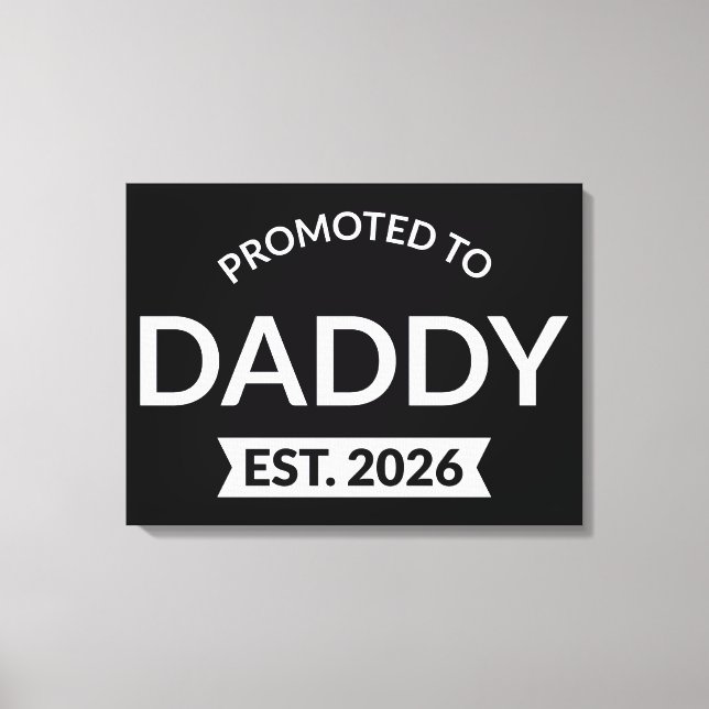 Lienzo Ascendido a Papá Est. 2026 II (Anverso)