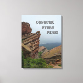 Lienzo Ascenso a Red Rocks: Conquista cada cima