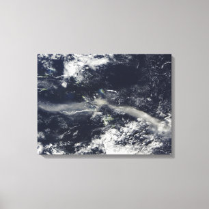 Lienzo Ash Plume de Soufriere Hills, Montserrat