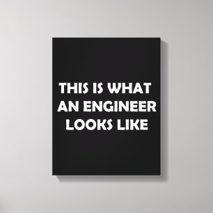 Lienzo Así es como se ve un ingeniero