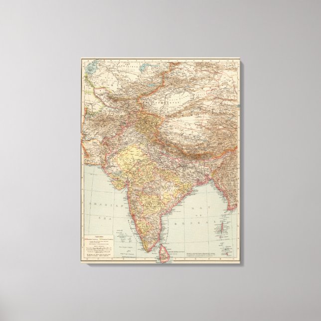 Lienzo Asia Central, India (Anverso)